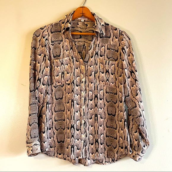 Express Portofino Snake Print Woman Shirt - Picture 1 of 6